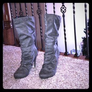 Gray Calf Boots